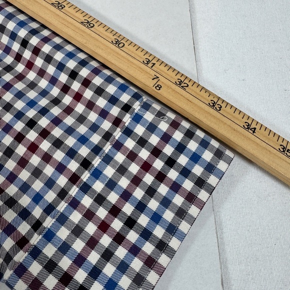 Jos‎ A Bank Mens Long Sleeve Size XXL Travelers Collection Blue, White & Red - Picture 10 of 11